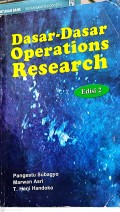 Dasar-Dasar Operations Research