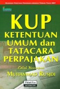 KUP Ketentuan Umum dan Tatacara Perpajakan