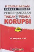 Pembahasan Undang-undang pembrantasan tindak pidana korupsi