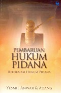 Pembaruan Hukum Pidana Formasi Hukum Pidana