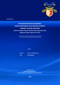 Pengaruh pergantian manajemen, Ukuran perusahaan, dan financial distress terhadap auditor switching (pada perusahaan properti dan real estate pada bursa efek indonesia periode tahun 2011-2015)