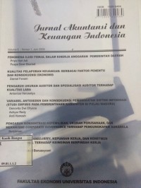 Jurnal Akuntansi dan Keuangan Indonesia