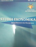 Studia Ekonomika Jurnal Ekonomi Dan Manajemen Volume 11 Nomer 2 Tahun 2013