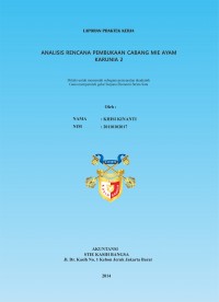 Analisis Rencana Pembukaan Cabang Mie Ayam Karunia 2