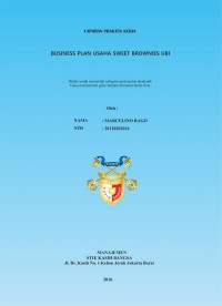 Business Plan Usaha Sweet Brownies Ubi