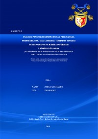 Analisis Pengaruh Kompleksitas Perusahaan, Profitabilitas, dan Leverage Terhadap Tingkat Pengungkapan Sukarela Informasi Laporan Keuangan (Studi Empiris Pada Perusahaan Food and Beverage yang Terdaftar di BEI Periode 2011-2014)