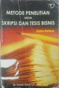 METODE PENELITIAN UNUTK SKRIPSI DAN TESIS BISNIS