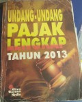 Undang Undang pajak Lengkap Tahun 2013
