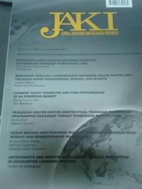 Jurnal Akuntansi dan Keuangan Indonesia Vol. 11 No. 2