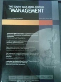 The South East Asian Journal of Management Vol. 8 Issue 2