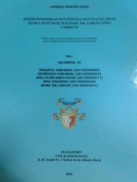Sistem Penerimaan dan Pengeluaran Kas ke Pihak Ketiga di PT Bank Mayapada Tbk. Cabang Citra Garden II
