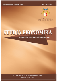 Studia Ekonomika Jurnal Ekonomi Dan Manajemen Volume 13 Nomer 1 Tahun 2015
