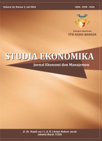 Studia Ekonomika Jurnal Ekonomi Dan Manajemen Volume 14 Nomer 2 Tahun 2016