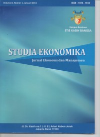 Studia Ekonomika Jurnal Ekonomi Dan Manajemen Volume 8 Nomer 1 Tahun 2011