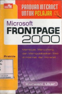 Panduan Internet untuk Pelajar (Microsoft Frontpage 2000)