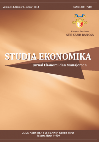 Studia Ekonomika Jurnal Ekonomi Dan Manajemen Volume 14 Nomer 1 Tahun 2016