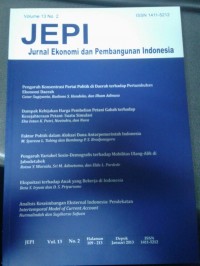Jurnal Ekonomi dan Pembangunan Indonesia Vol. 13 No. 2