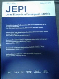Jurnal Ekonomi dan Pembangunan Indonesia Vol. 14 No. 2