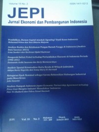 Jurnal Ekonomi dan Pembangunan Indonesia Vol. 15 No. 2
