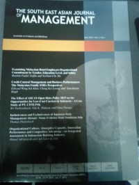 The South East Asian Journal of Management Vol. 9 Issue 1