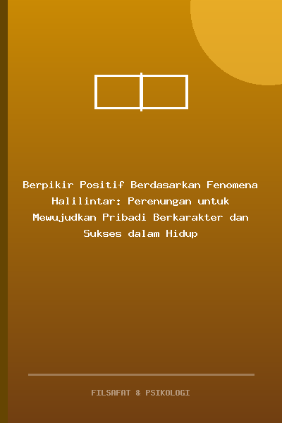 Berpikir Positif...